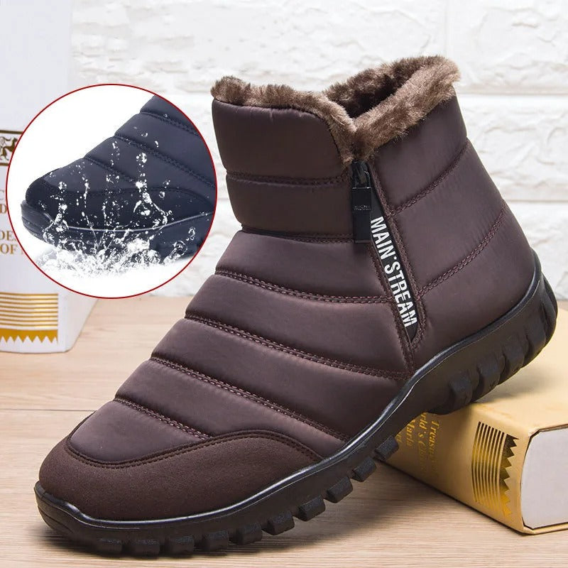 Bottes d'hiver Imperméables et Légères avec Doublure en Fourrure pour Hommes et Femmes – Hiver 2025