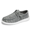 Baskets Minimalistes a Bout Large gris