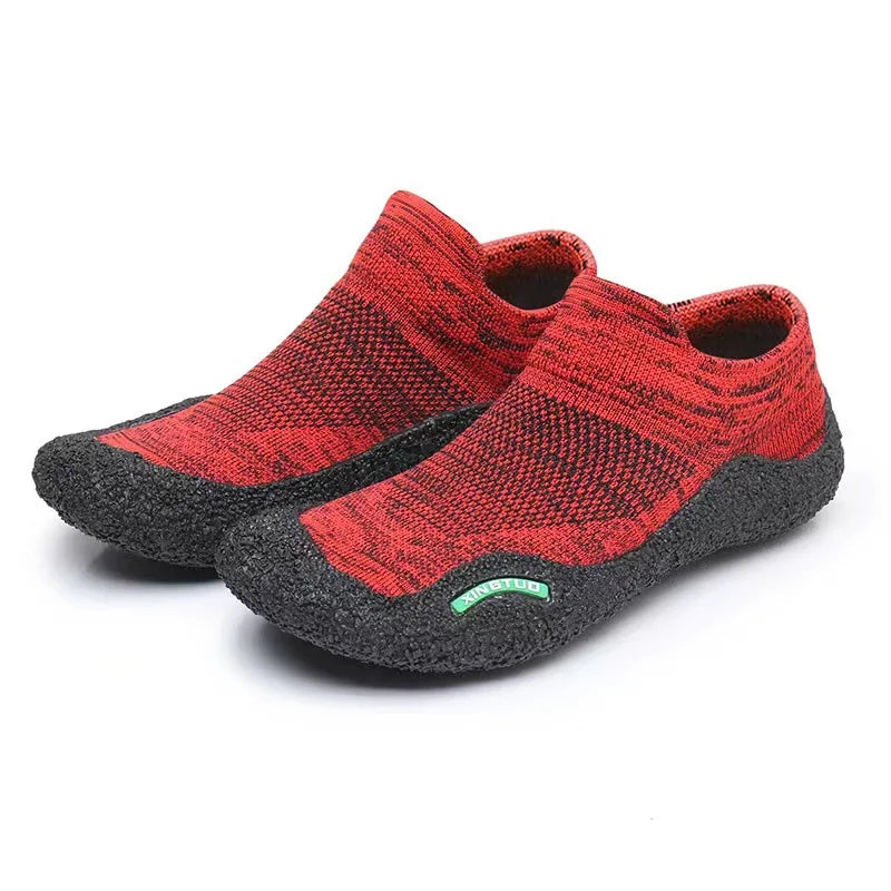 Baskets Pieds Nus Respirantes & Confortables - Unisexe rouge