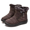 Bottes Matelassées d’Hiver Imperméables avec Fourrure – Style et Confort A&B™-marron1