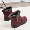 Bottes Matelassées d’Hiver Imperméables avec Fourrure – Style et Confort A&B™-rouge2