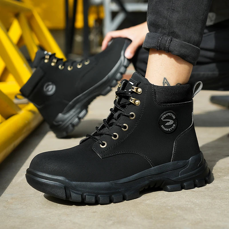 Bottes de Securite Legeres avec Embout en Acier - Pour Hommes noir1