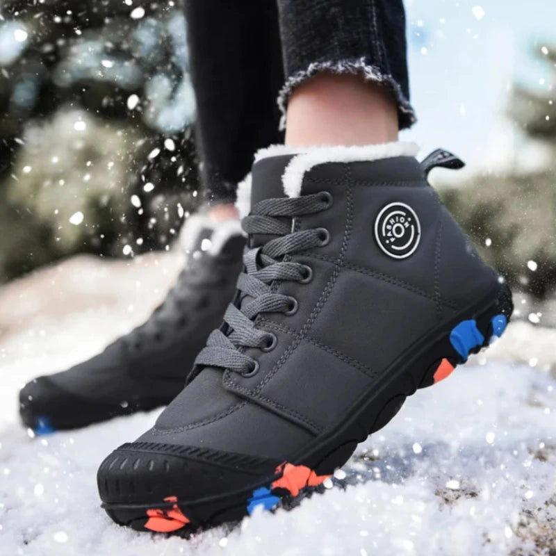 Bottes de neige impermeables et Antiderapantes pour Enfants gris