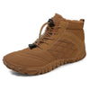 Bottines Pieds Nus Chaudes & Confortables marron
