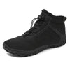 Bottines Pieds Nus Chaudes & Confortables noir