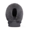  Chaussons d'Hiver Chaudes Fourrees gris1