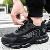 Chaussures de sécurité et protection avec lacet à bouton rotatif - hommes et femmes noir