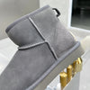 Women's Platform Slip-On Round Toe Ankle Boots