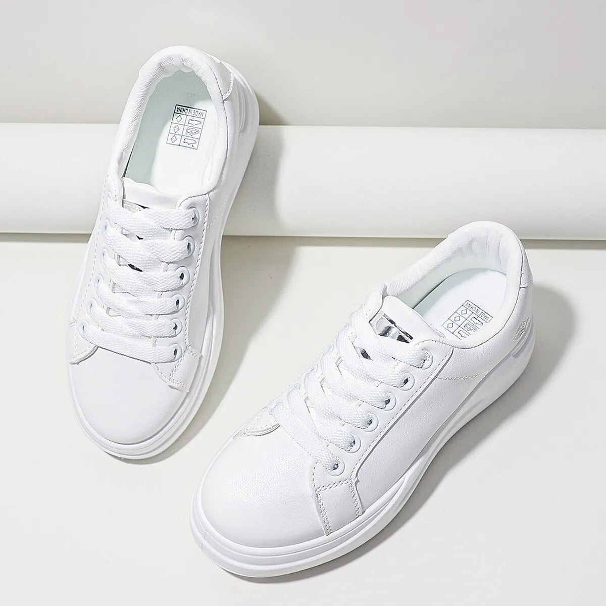 Women's Casual Lace Up Platform Sneakers