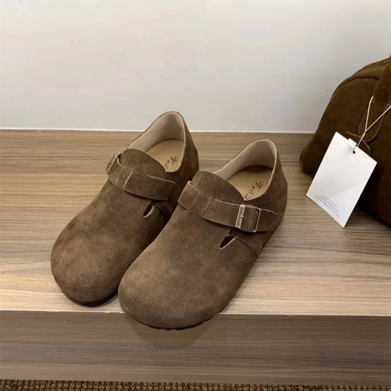 Sabots Boston Fermes a Brides Reglables marron