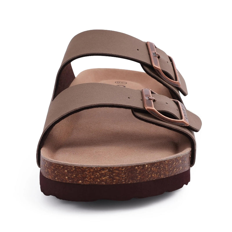 Sandales Bonston Confortables a Boucles abricot1