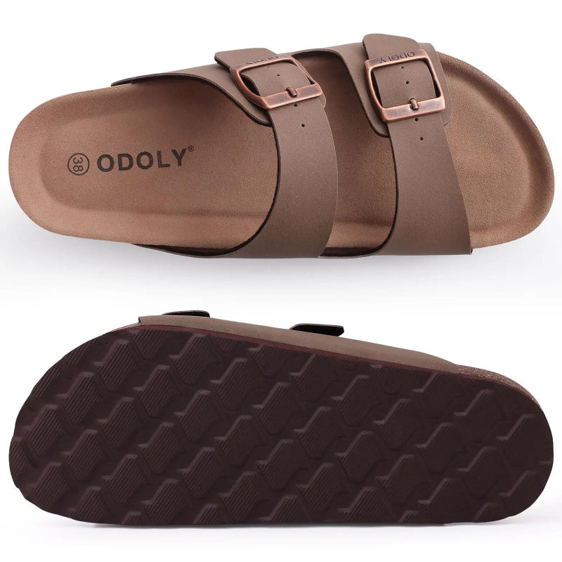 Sandales Bonston Confortables a Boucles abricot3