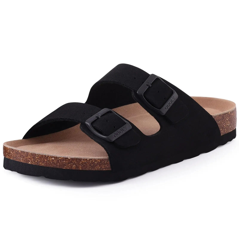 Sandales Bonston Confortables a Boucles noir