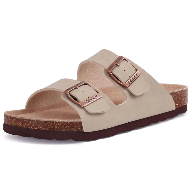 Sandales Bonston Confortables a Boucles pierre