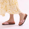 Sandales Confortables à Boucle Simple rose2