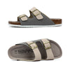 Sandales Confortables a Double Bride gris