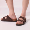 Sandales Plates dete en Liege marron1